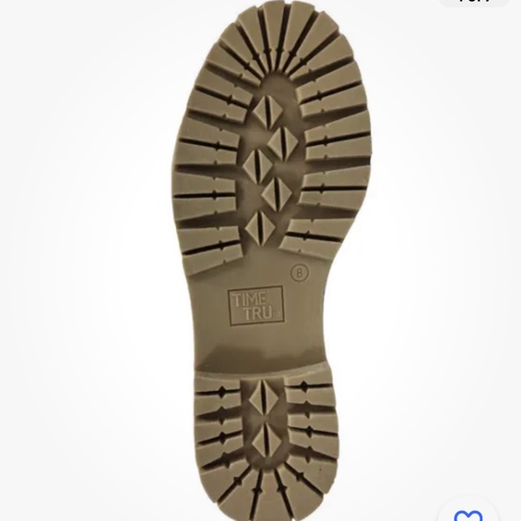 Time and Tru Women’s Tan Lug Chelsea Boots Size 7 NEW - Picture 4 of 7